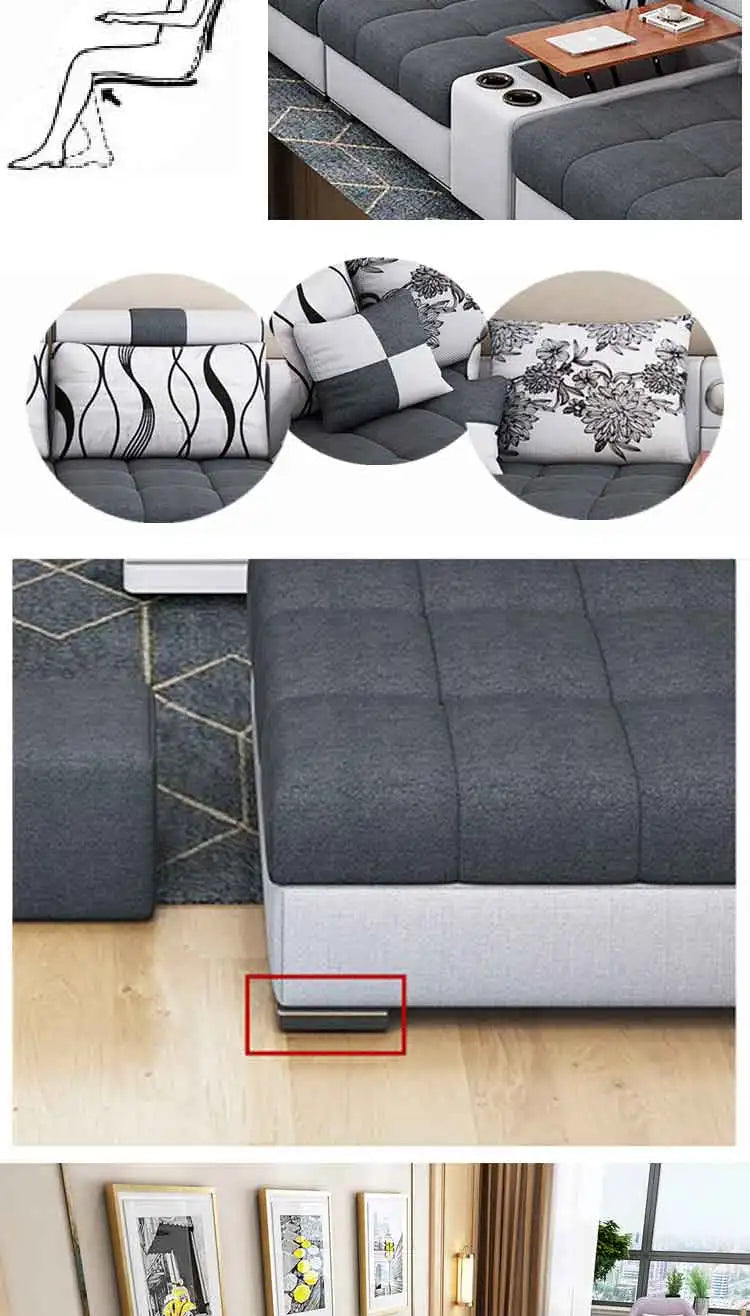 Top Picks for Modern U-Shape Sectional Sofas With USB & Storage