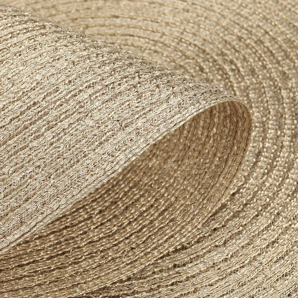 6PCS Round Table Mat & Coaster Set – Non-Slip Ramie Dining Placemats