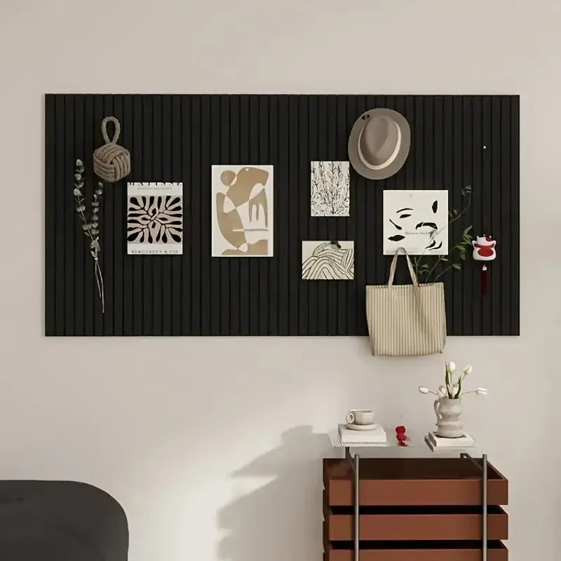 Large Bohemian Felt Wall Tiles – Round Cork Bulletin Boards