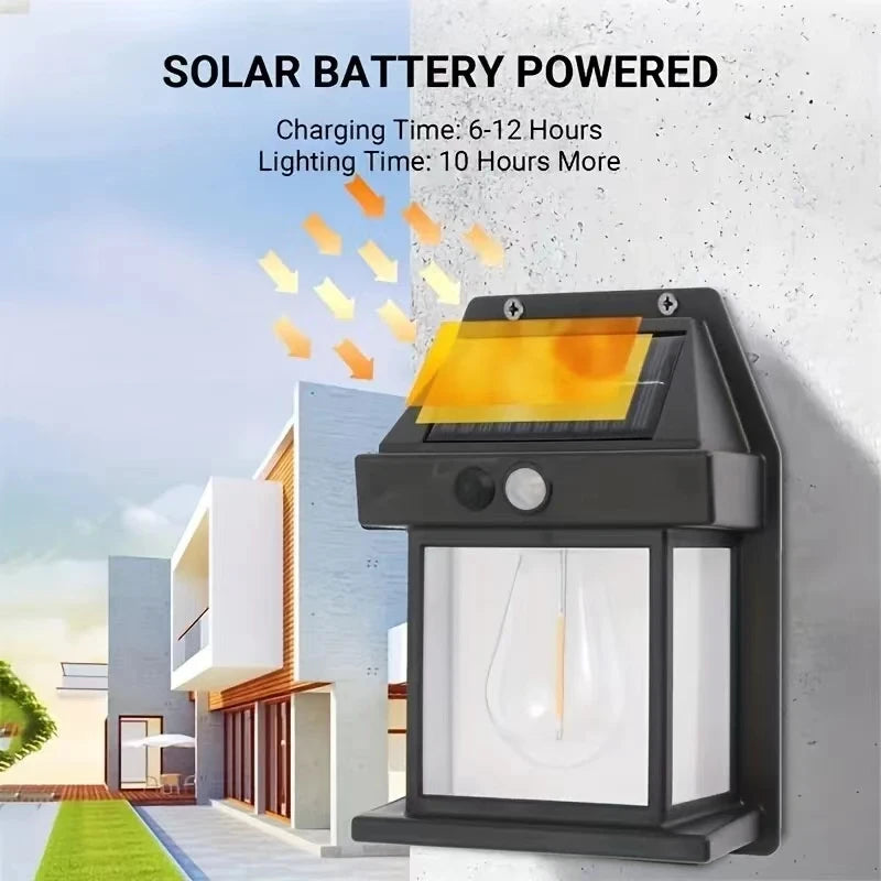 Powerful Solar LED Wall Light – Waterproof Outdoor Sensor Lamp