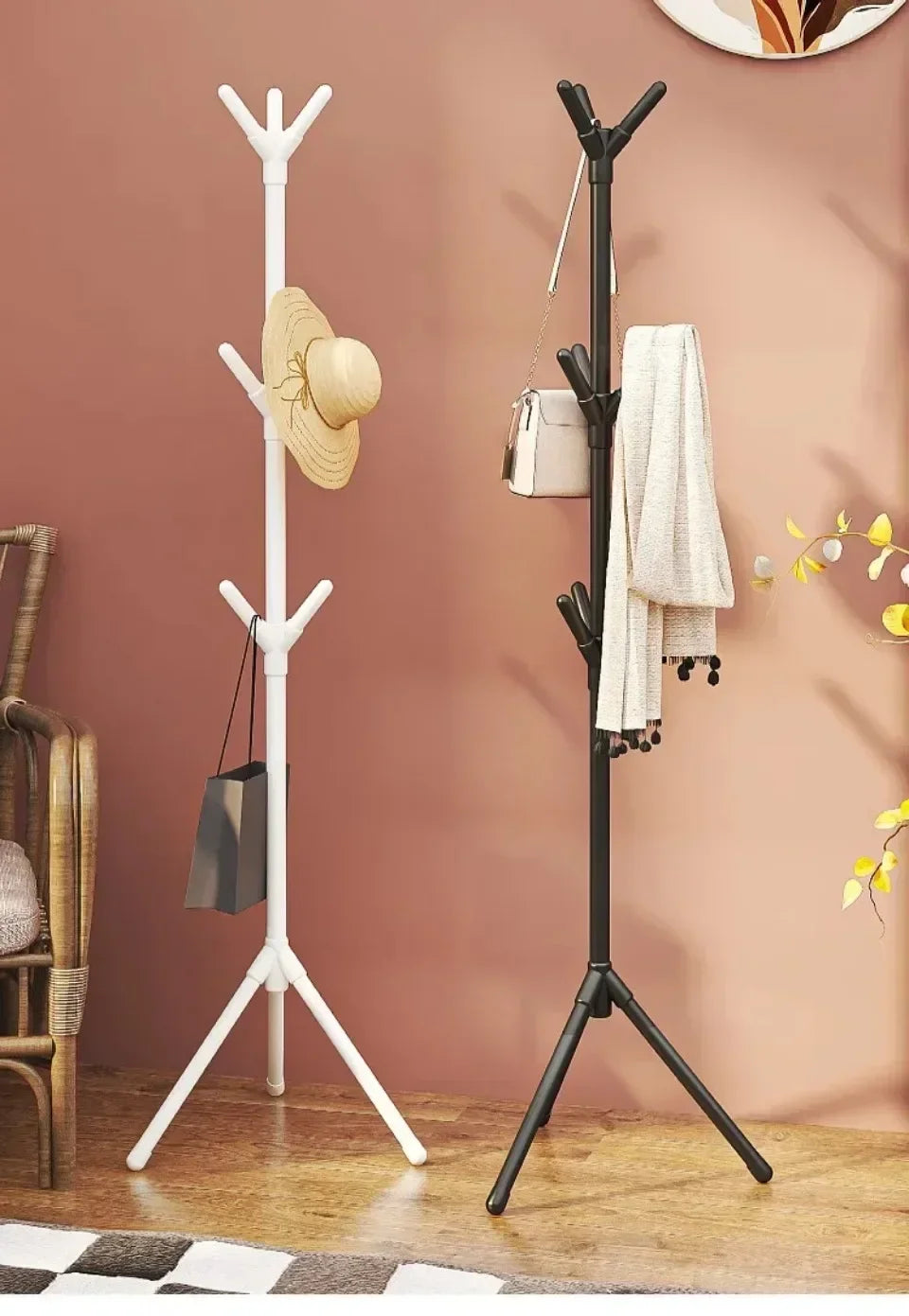 Tree Branch Floor Standing Coat and Hat Rack