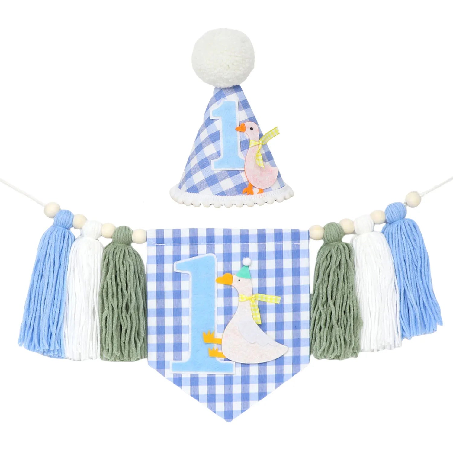 Boho 1st Birthday High Chair Banner Party Decoration