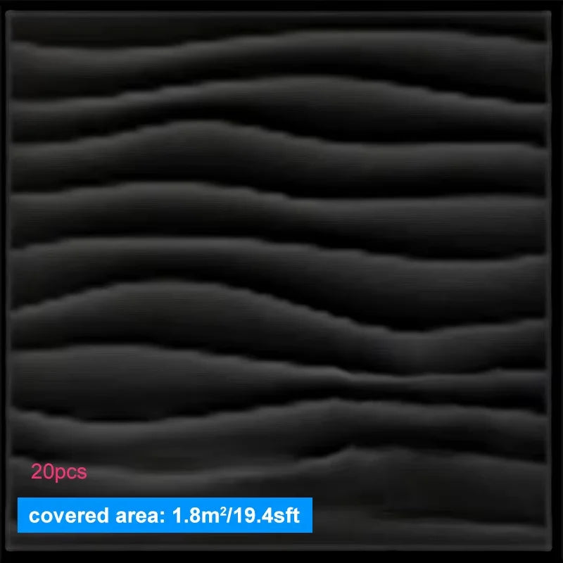 20PCS 3D Wall Panels – 30x30cm Indoor Wall Decor Tiles