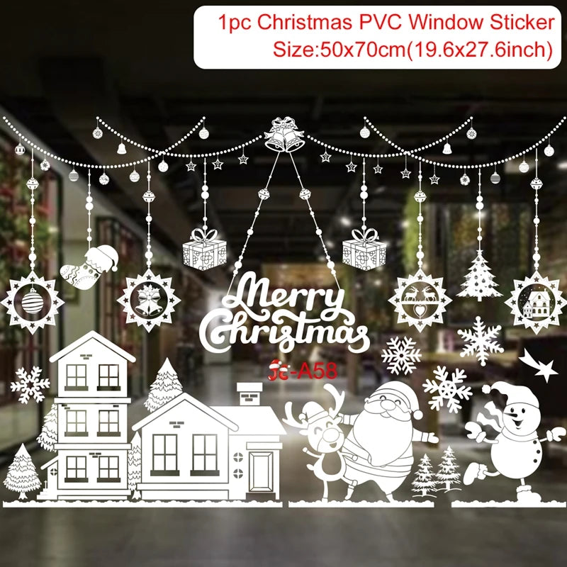 Christmas Window Stickers – Merry Christmas Wall & Home Décor