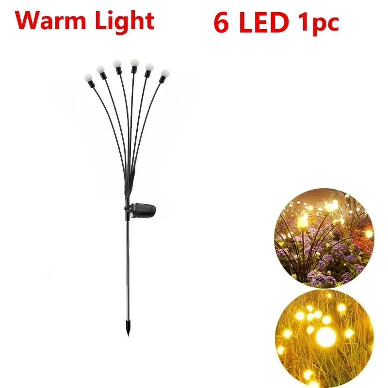 Solar Firework LED Garden Lights for Outdoor Decoration