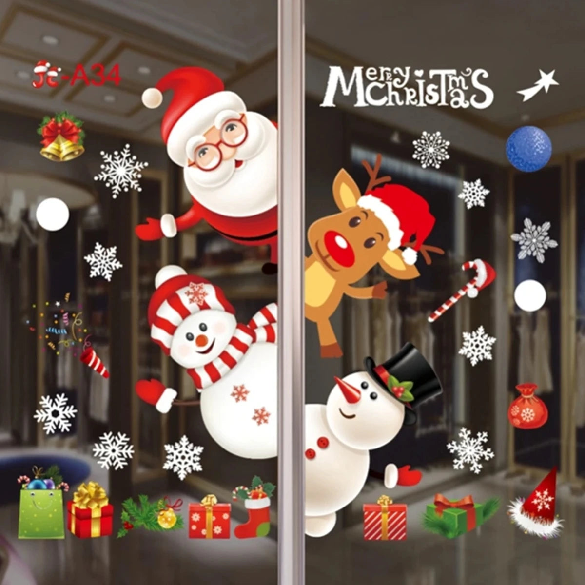 Christmas Window Stickers – Merry Christmas Wall & Home Décor