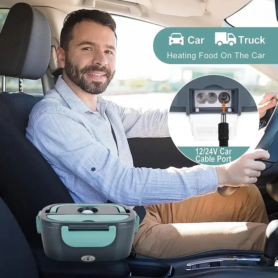 1.5L Electric Lunch Box Food Warmer for Car and Home