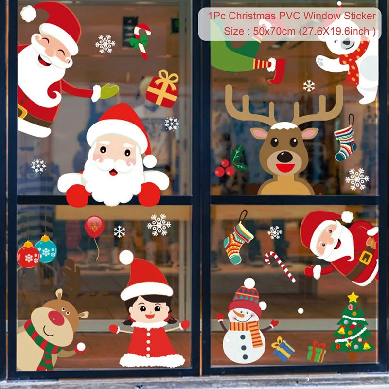 Christmas Window Stickers – Merry Christmas Wall & Home Décor