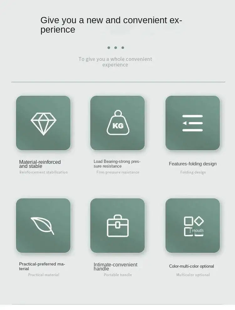 Thickened Plastic Folding Stool for Indoor and Outdoor Use