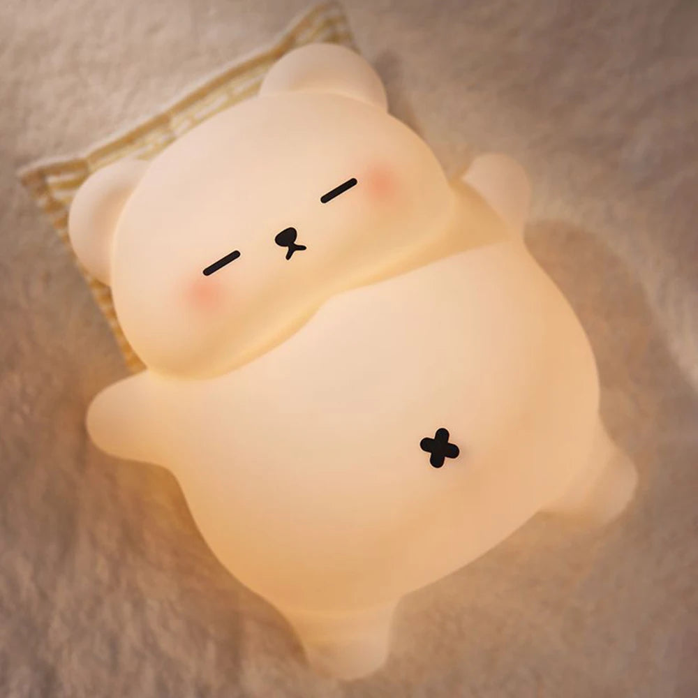 Animal Silicone Night Light with Touch Sensor and Timer