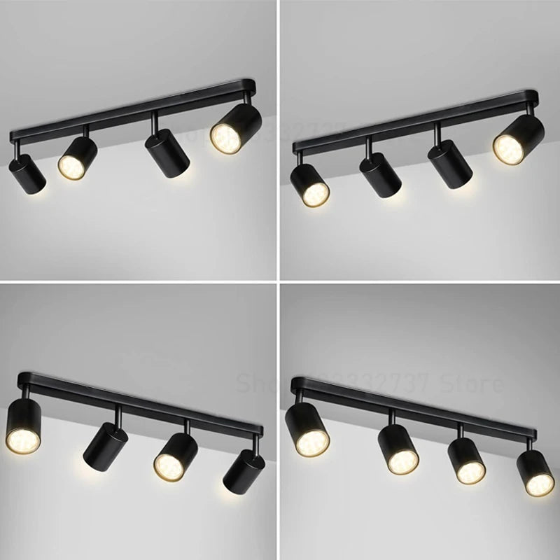 Modern Adjustable GU10 LED Ceiling Light Fixture