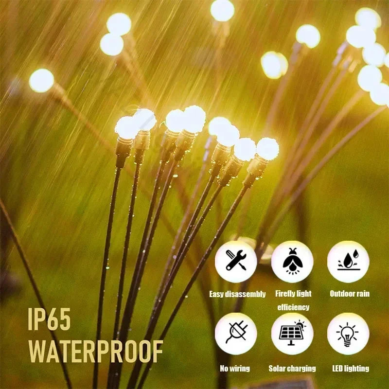 Solar Firework LED Garden Lights for Outdoor Decoration