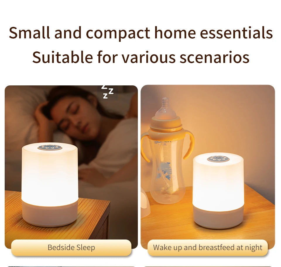Rechargeable Dimmable LED Night Light with Remote Control