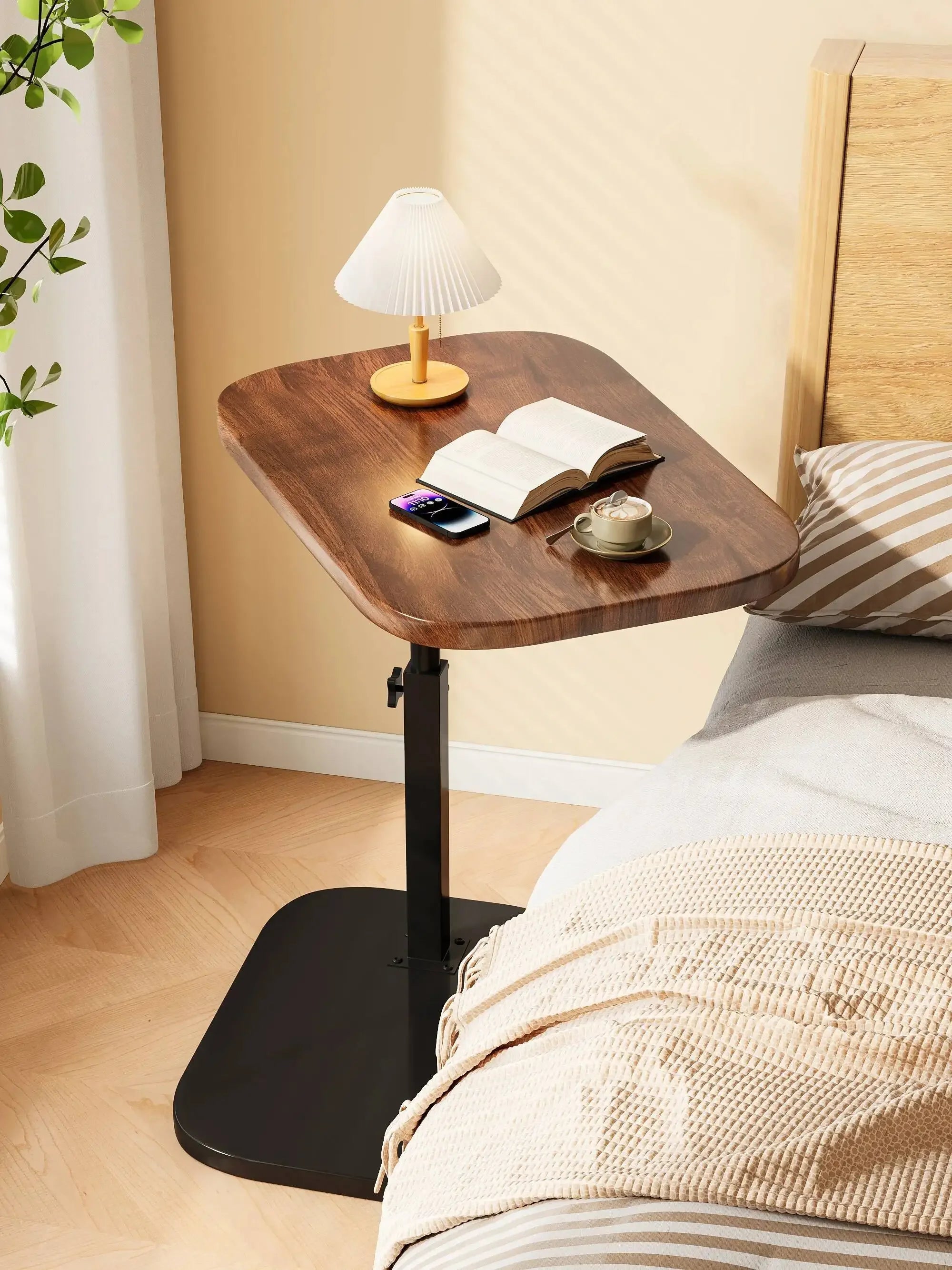 Portable Folding Side Table – Adjustable Laptop & Coffee Desk