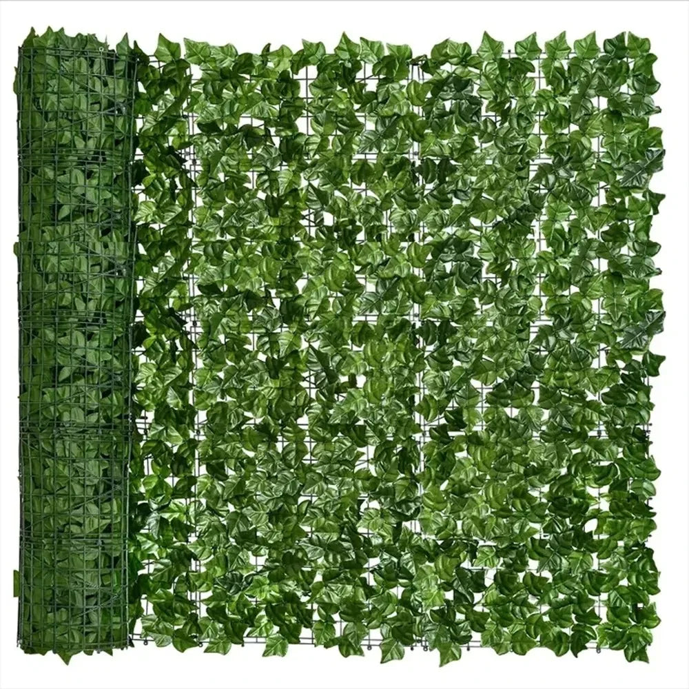 Artificial Green Leaf Privacy Fence Panel for Outdoor Use