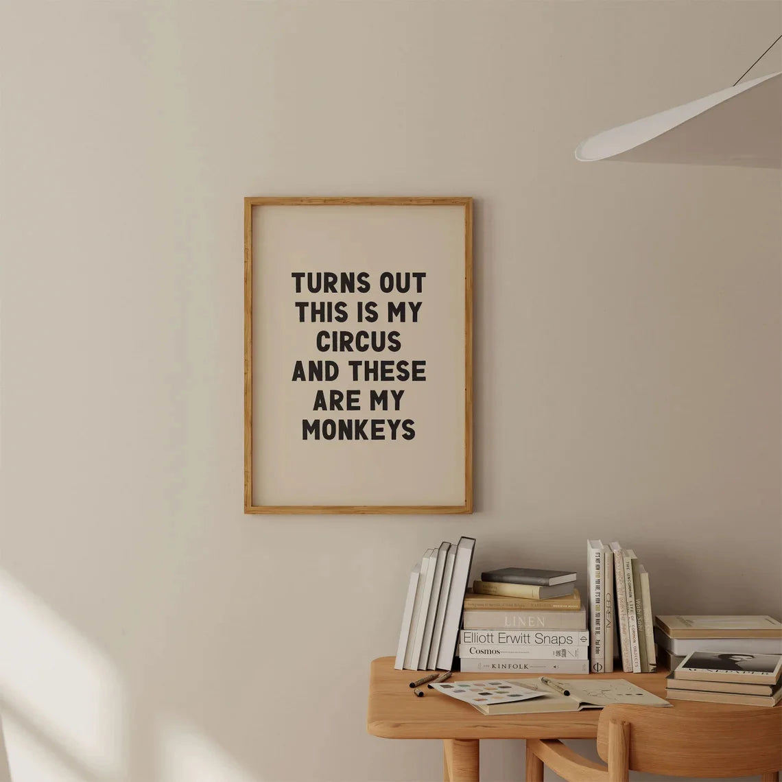 Modern Text Print Canvas Poster Wall Decoration