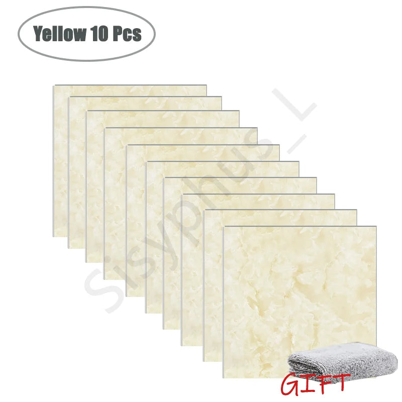 PVC Marble Wall & Floor Stickers – Self-Adhesive Waterproof Tiles