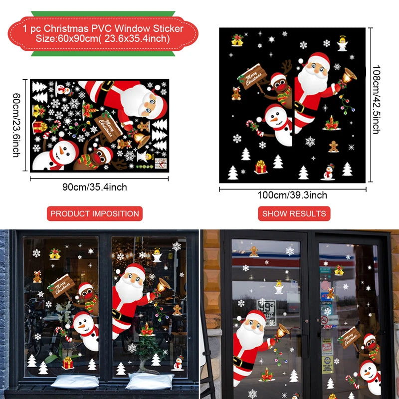 Christmas Window Stickers – Merry Christmas Wall & Home Décor