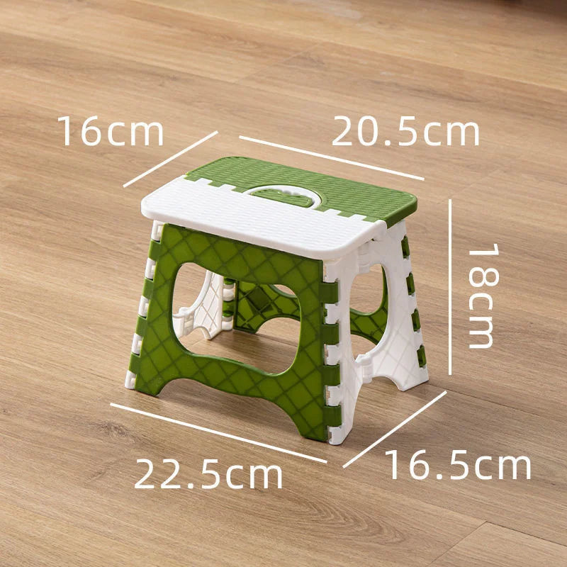 Thickened Plastic Folding Stool for Indoor and Outdoor Use