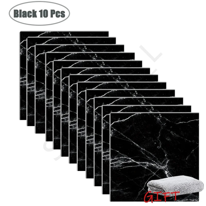 PVC Marble Wall & Floor Stickers – Self-Adhesive Waterproof Tiles