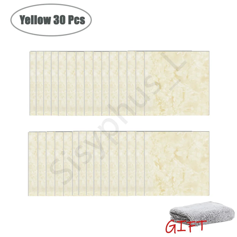 PVC Marble Wall & Floor Stickers – Self-Adhesive Waterproof Tiles
