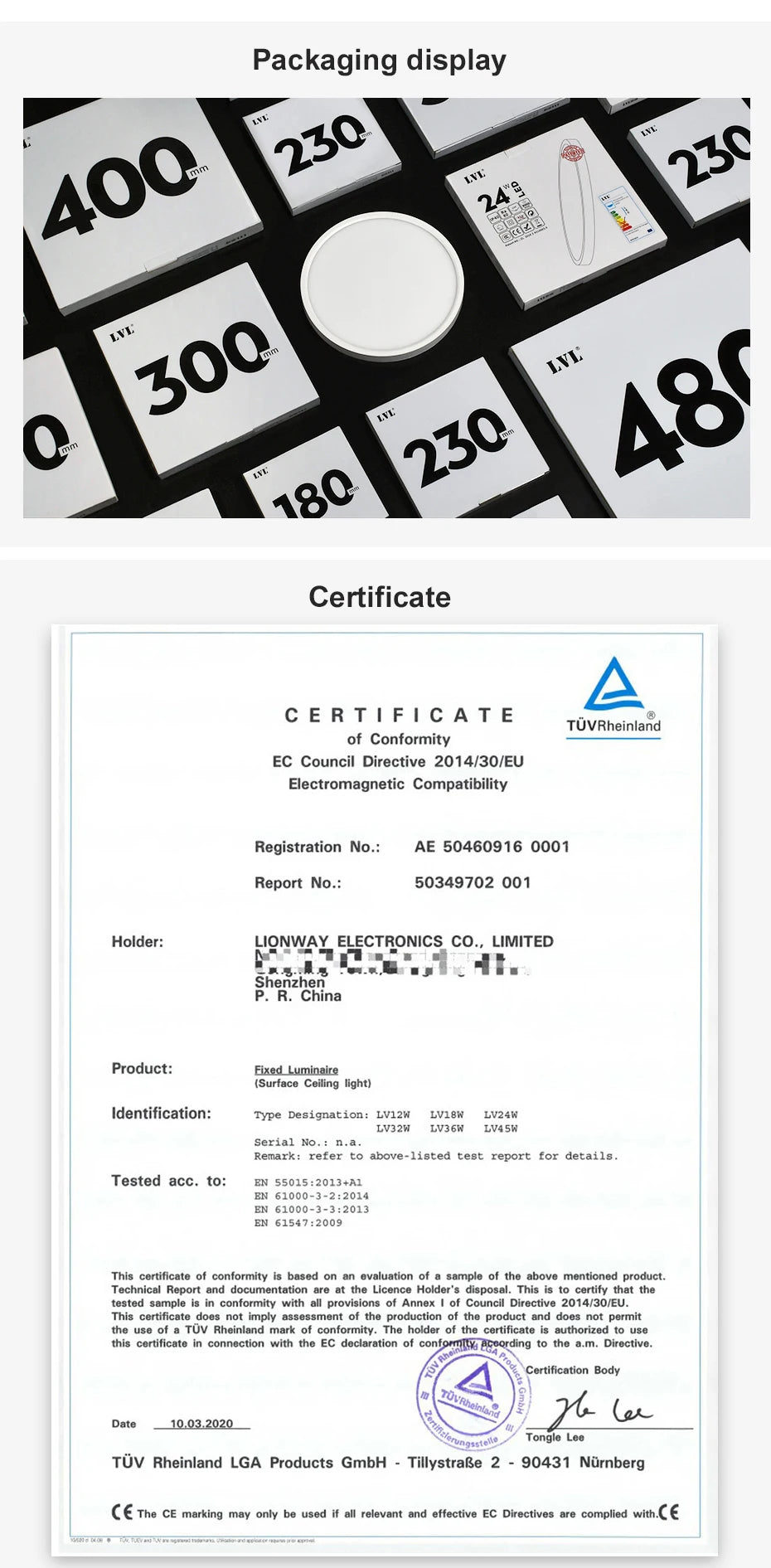 LVL Wood Grain LED Ceiling Light with 3-in-1 Color Modes