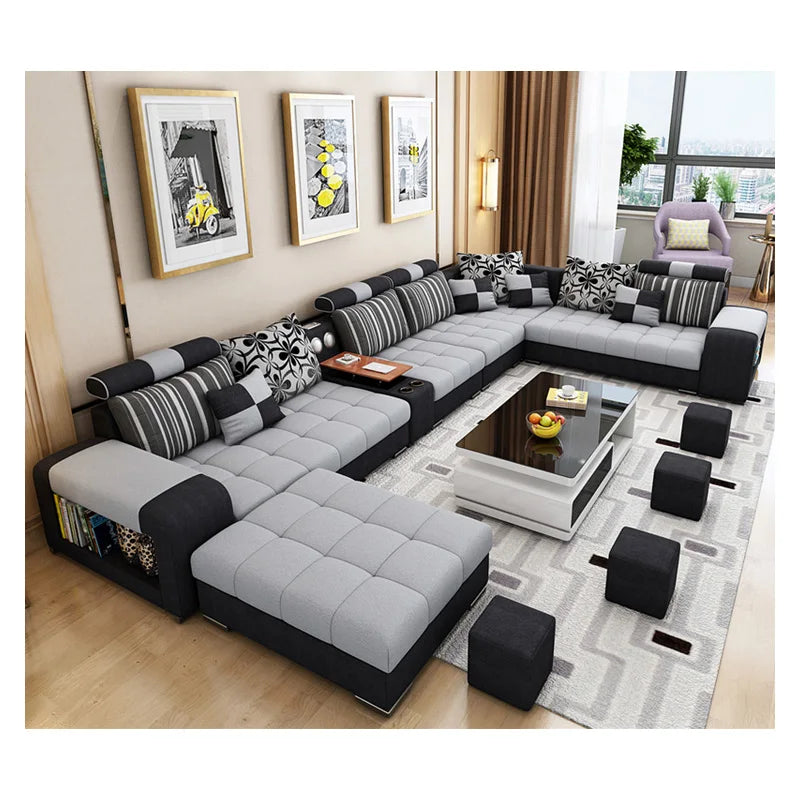 Top Picks for Modern U-Shape Sectional Sofas With USB & Storage