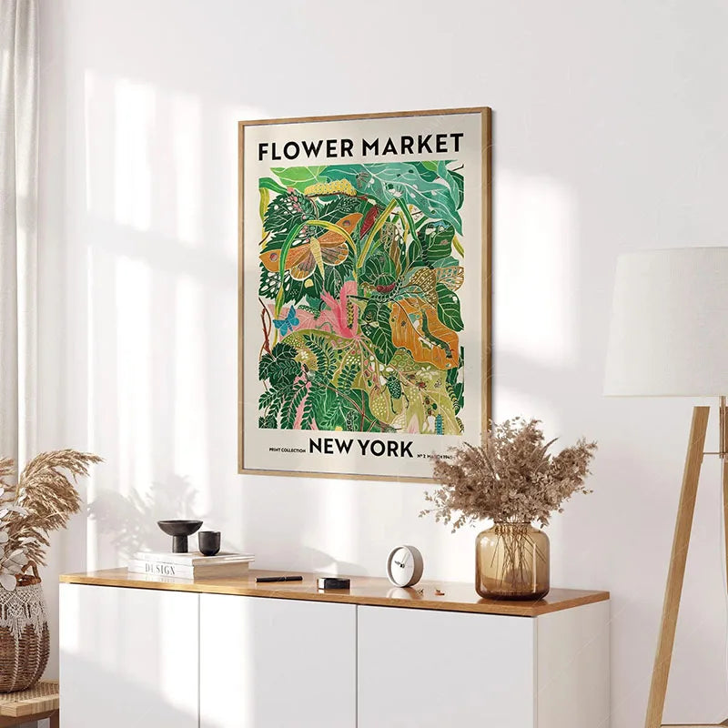 Green Botanical Leaves Canvas – Nature Wall Art Home Decor