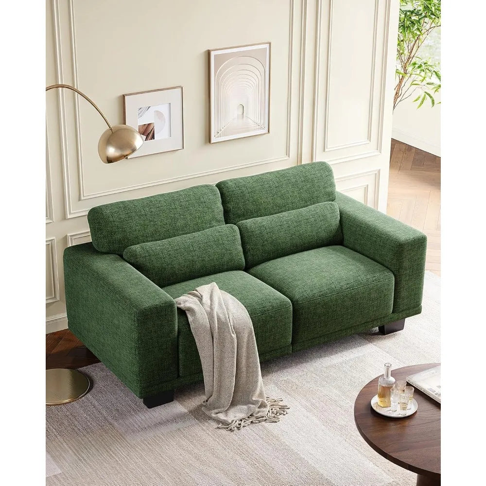 89" 3-Seater Sofa – Modern Deep Seat Couch with Wide Armrests