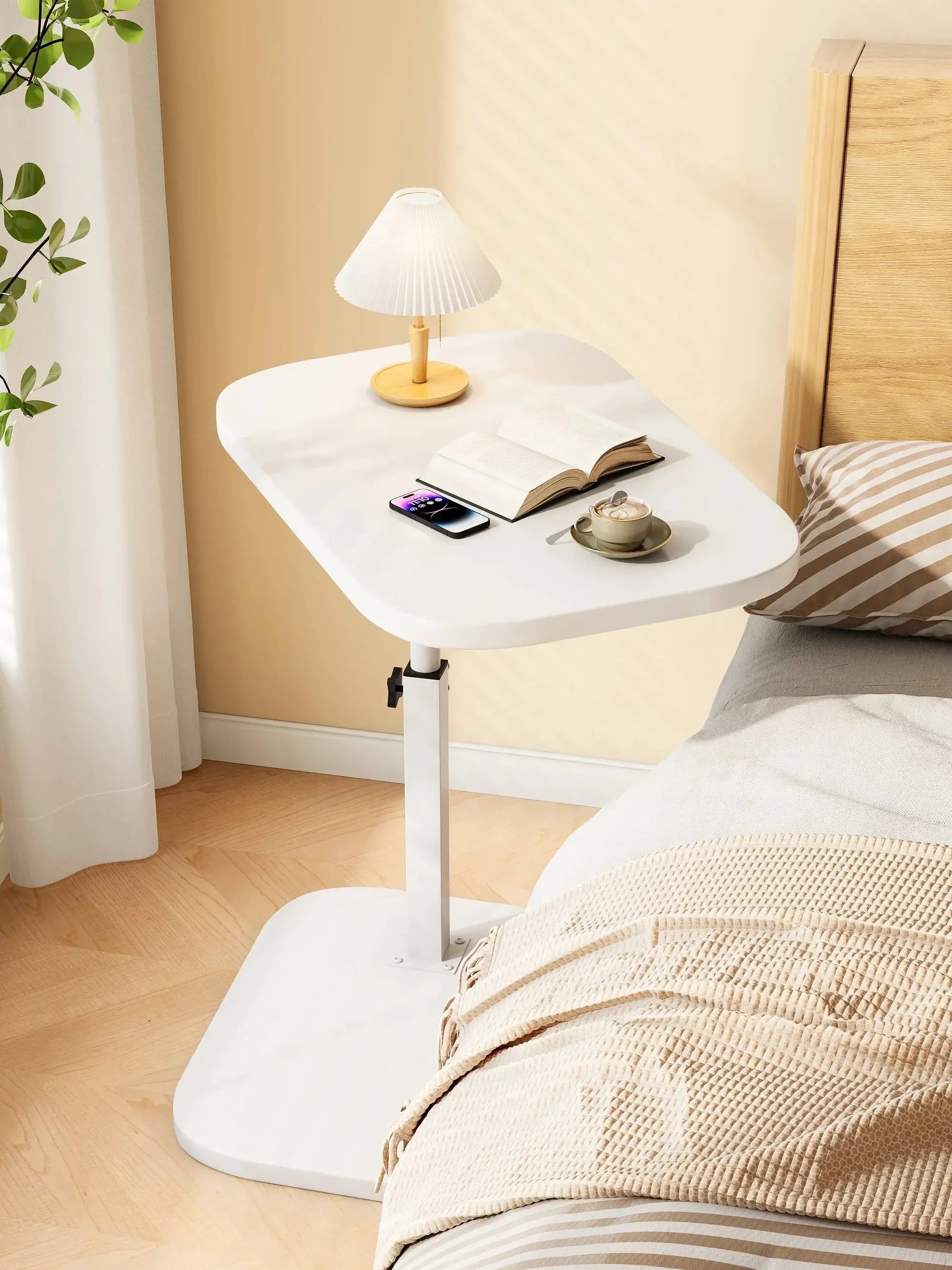 Portable Folding Side Table – Adjustable Laptop & Coffee Desk