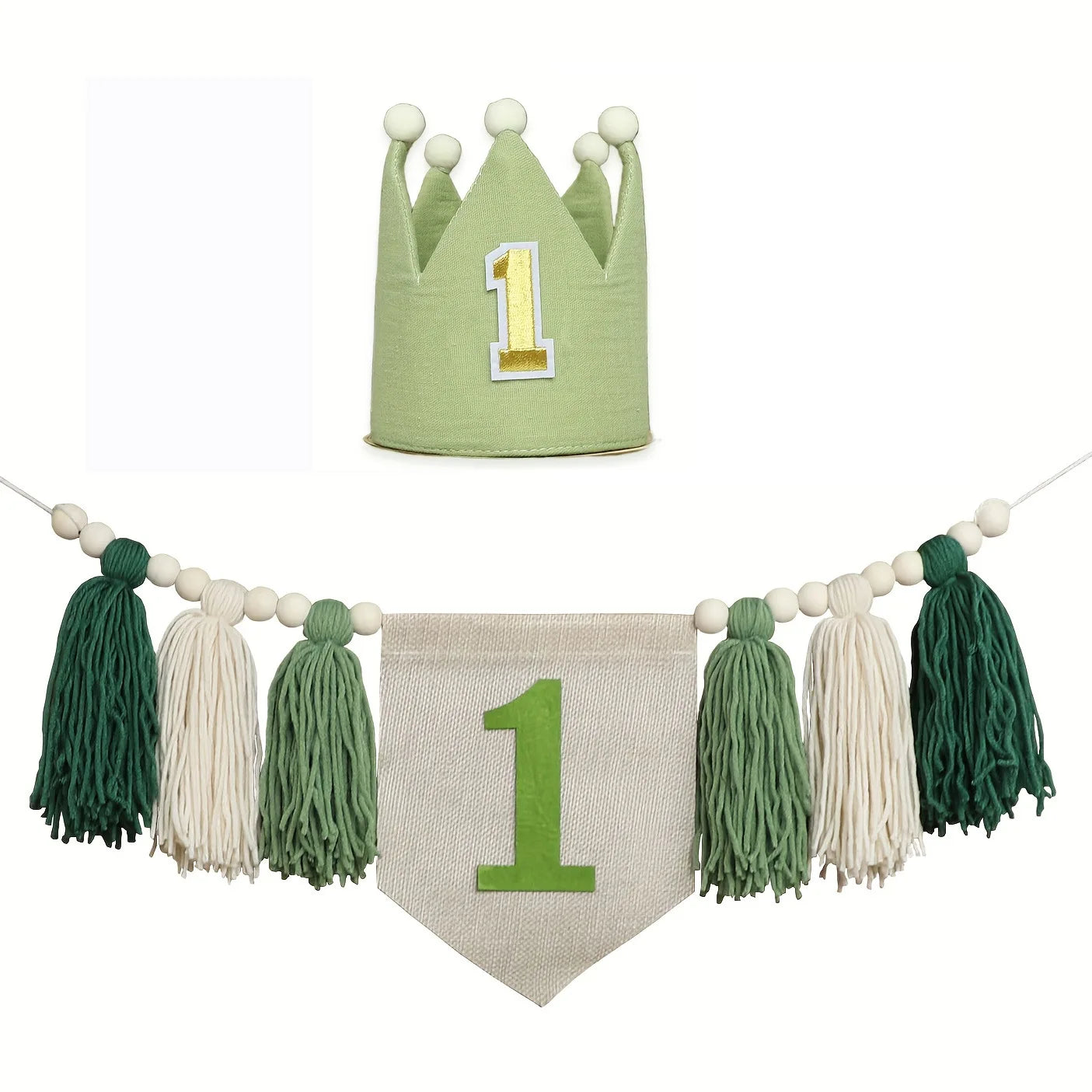 Boho 1st Birthday High Chair Banner Party Decoration