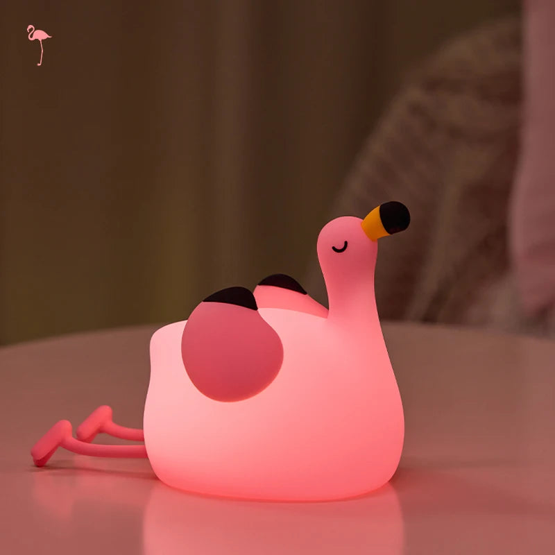 Animal Silicone Night Light with Touch Sensor and Timer