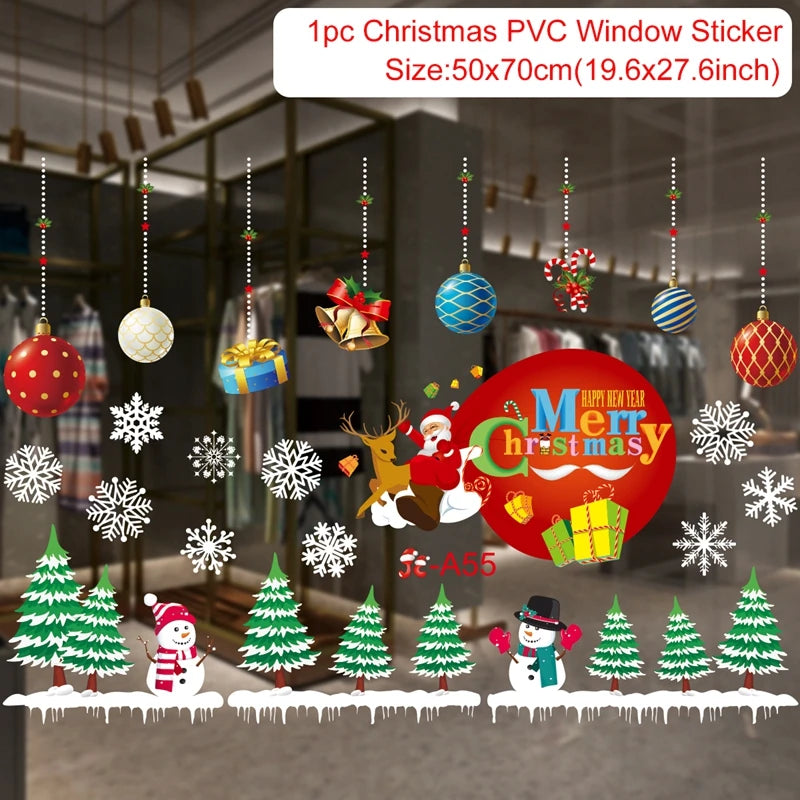 Christmas Window Stickers – Merry Christmas Wall & Home Décor