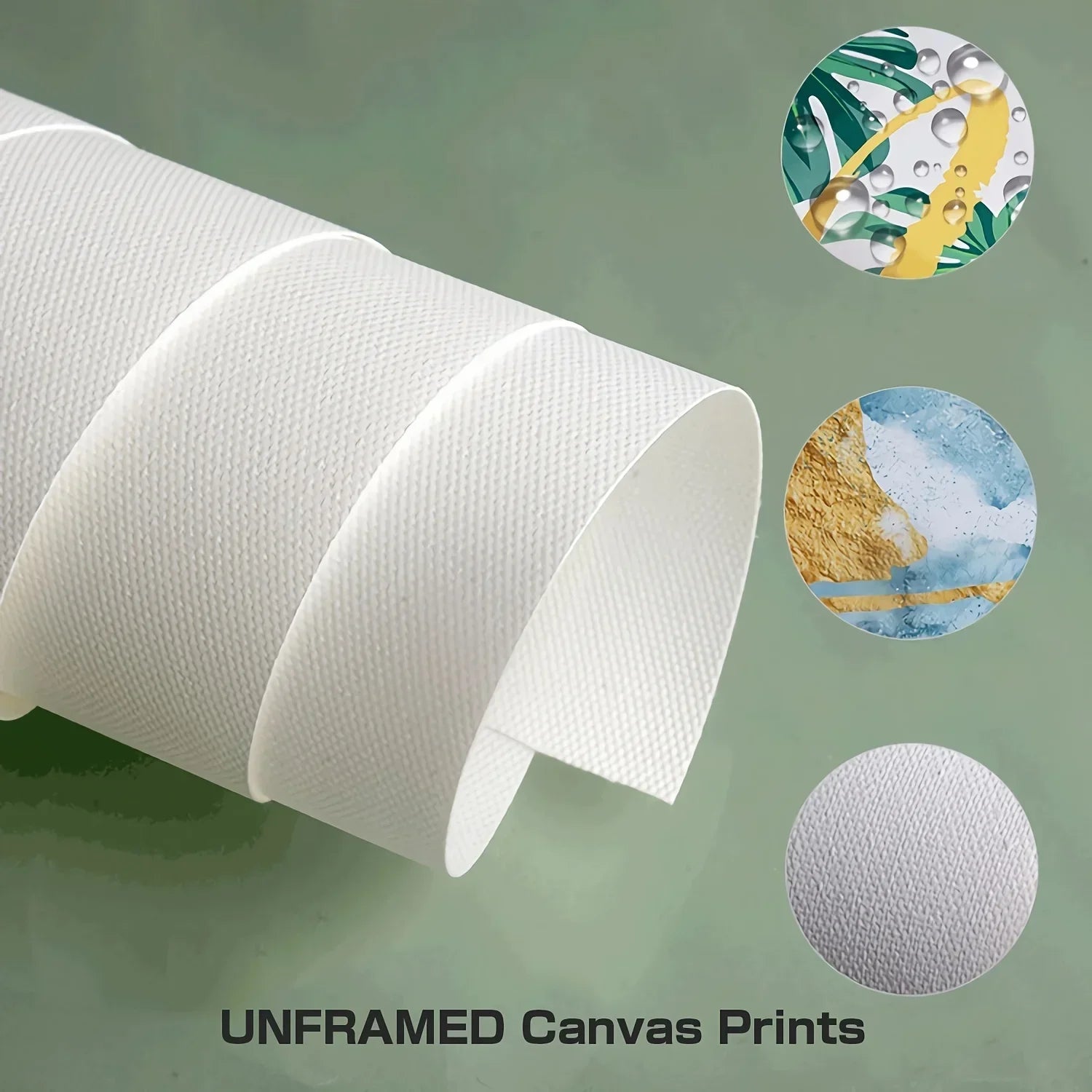 Green Botanical Leaves Canvas – Nature Wall Art Home Decor