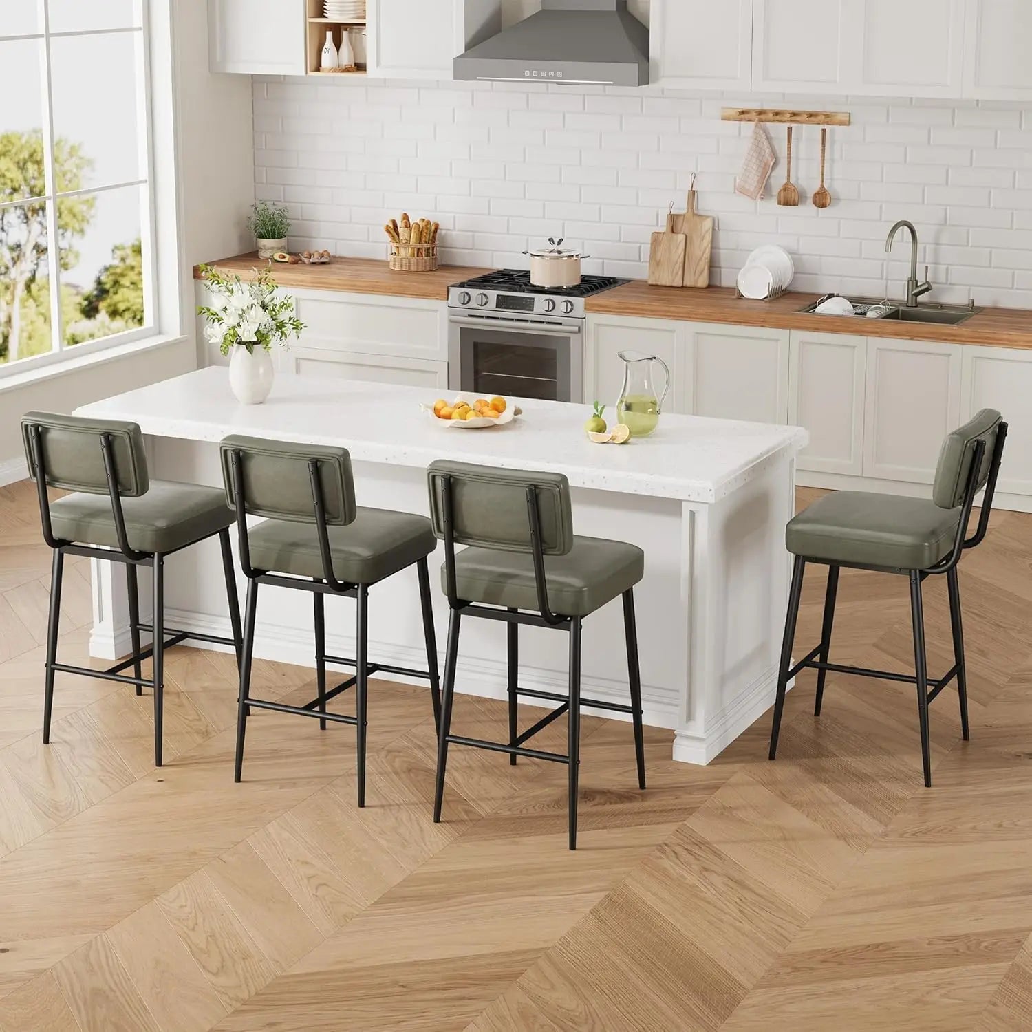 Overall Outdoor Wicker Bar Stool Sets