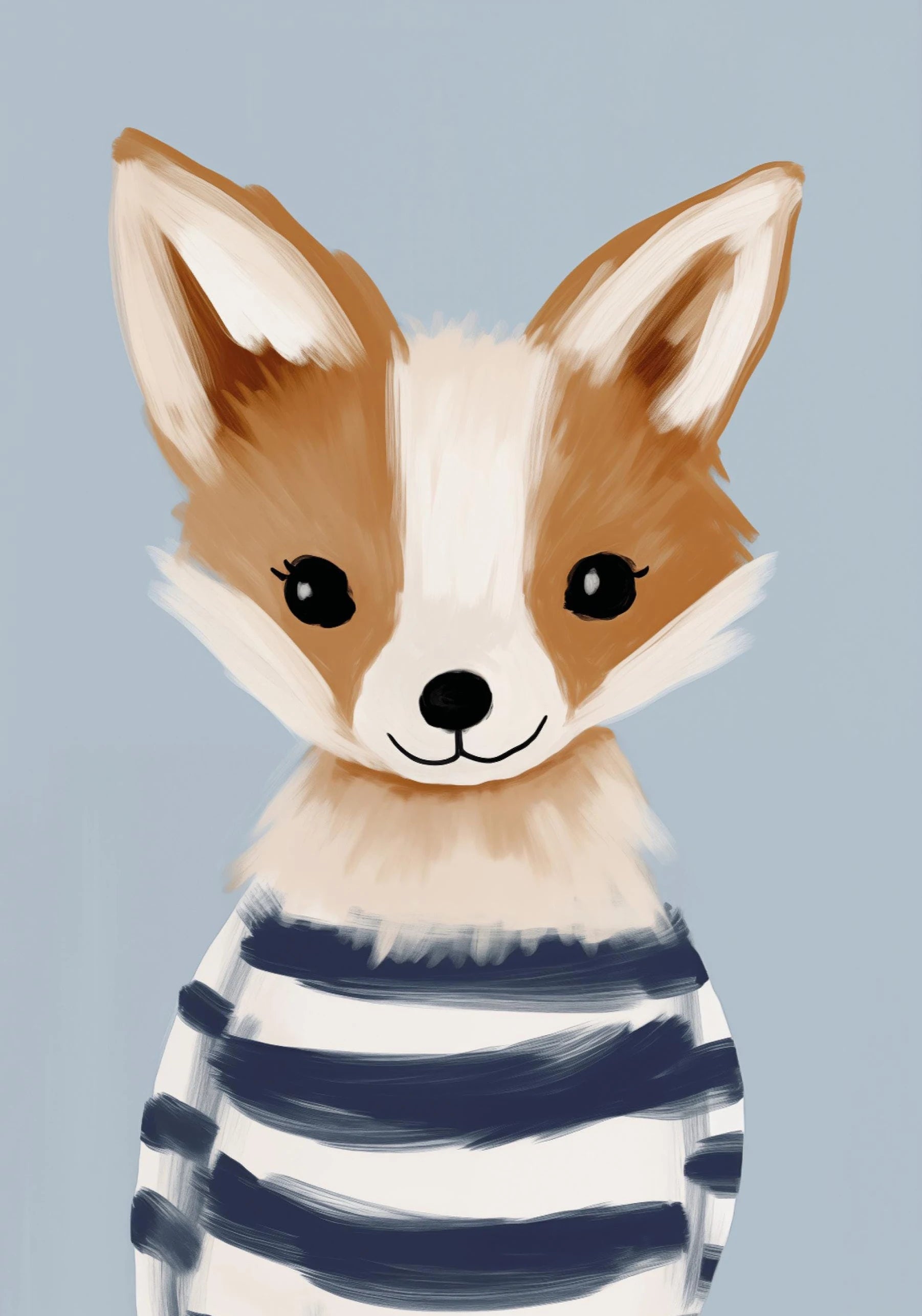 Jungle Animal Canvas Wall Art – Giraffe, Tiger & Elephant Nursery Decor