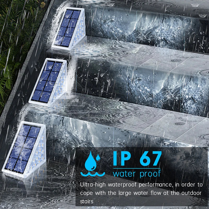 IP67 Waterproof LED Solar Step Light for Outdoor Use
