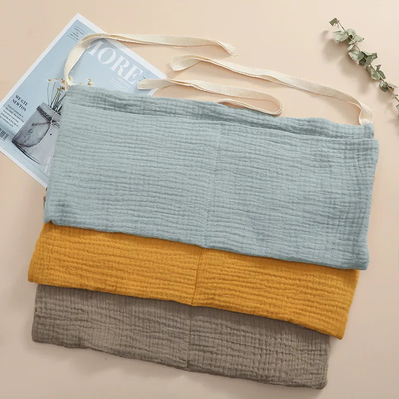 Baby Crib Organizer Hanging Storage Bag with 2 Pockets