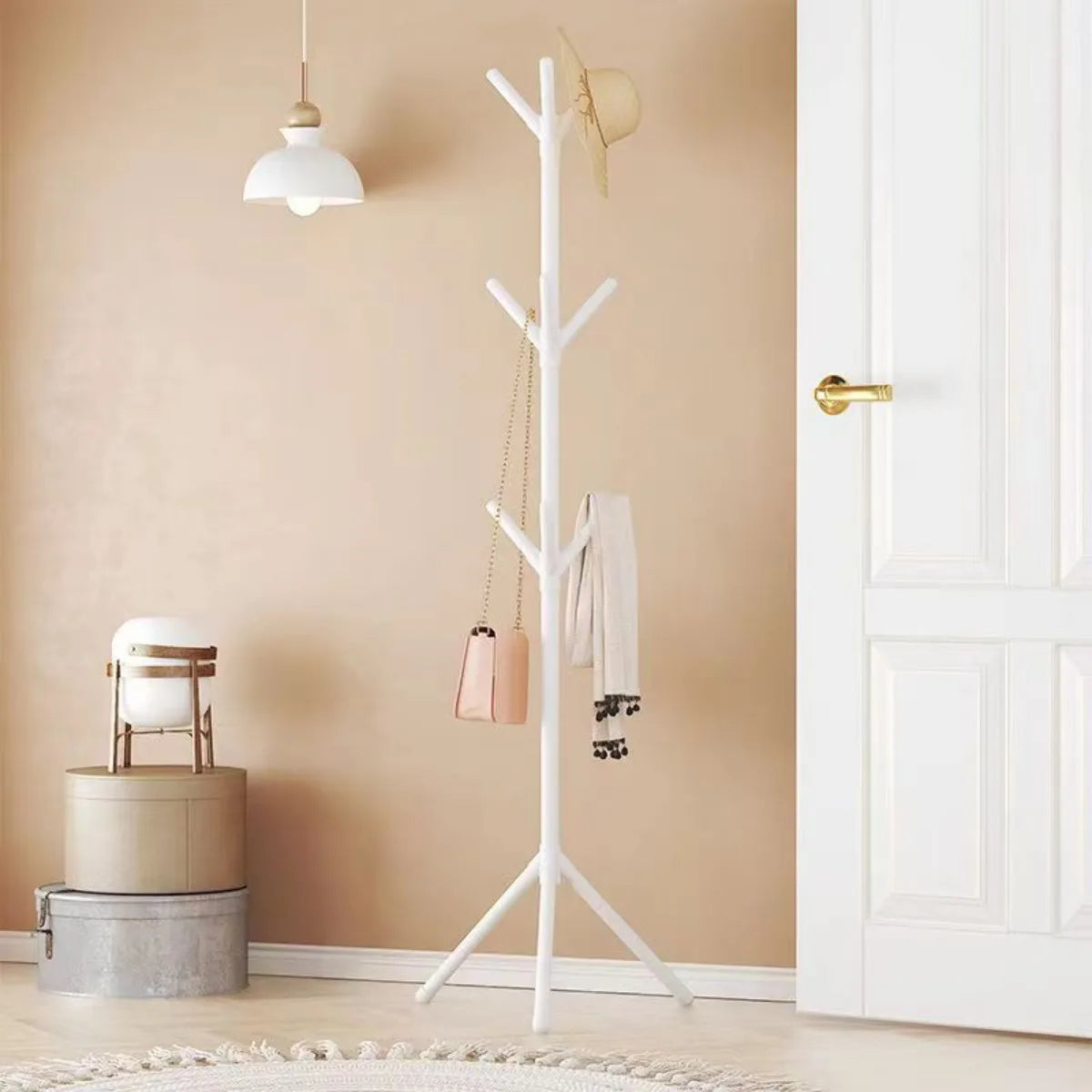 Tree Branch Floor Standing Coat and Hat Rack