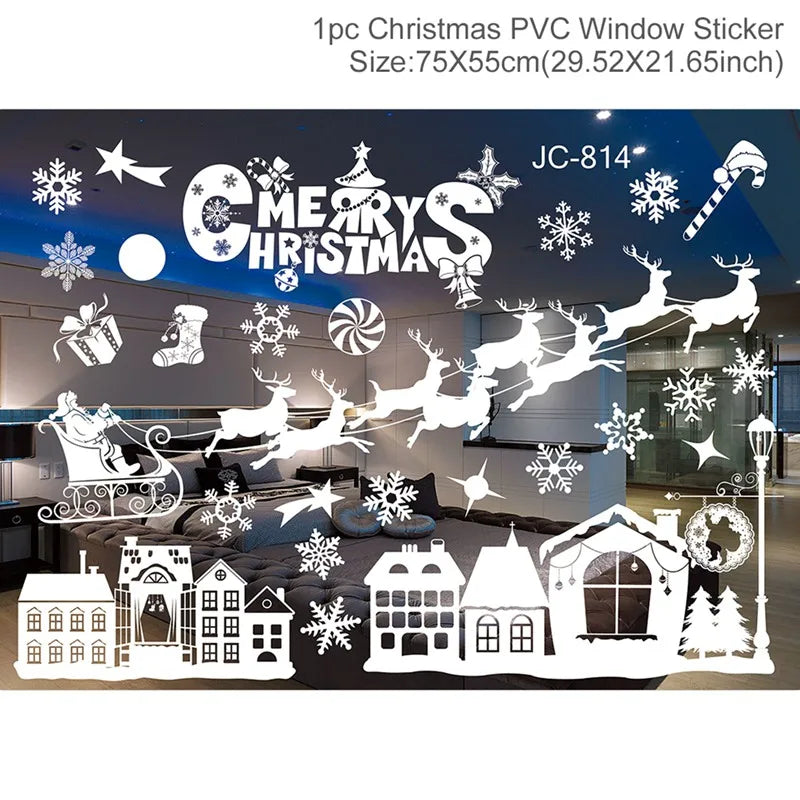 Christmas Window Stickers – Merry Christmas Wall & Home Décor