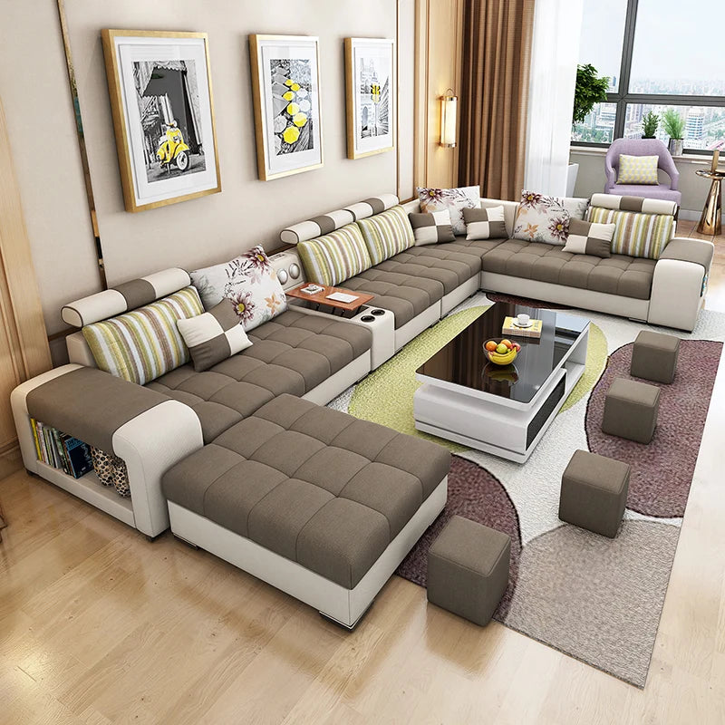 Top Picks for Modern U-Shape Sectional Sofas With USB & Storage