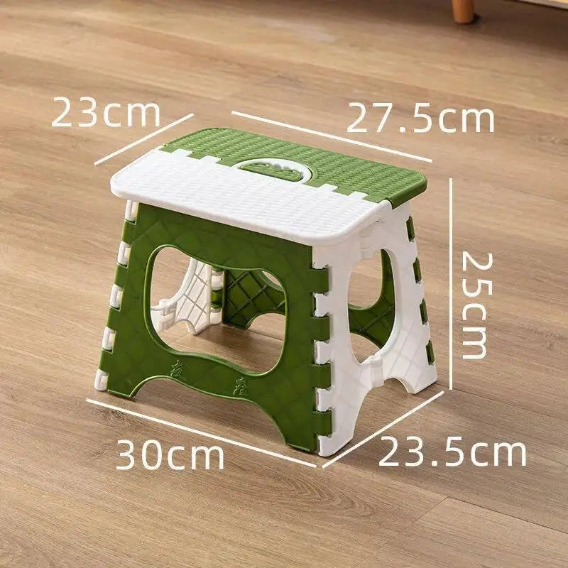 Thickened Plastic Folding Stool for Indoor and Outdoor Use