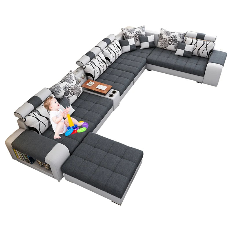Top Picks for Modern U-Shape Sectional Sofas With USB & Storage