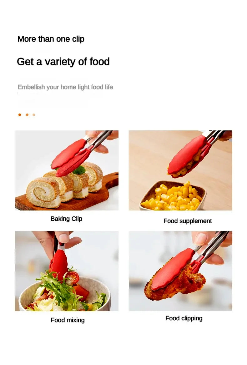 Anti Slip Stainless Steel Tongs