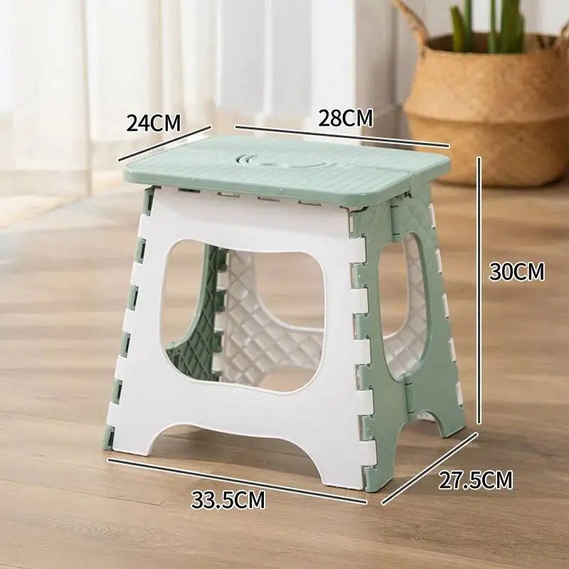 Thickened Plastic Folding Stool for Indoor and Outdoor Use