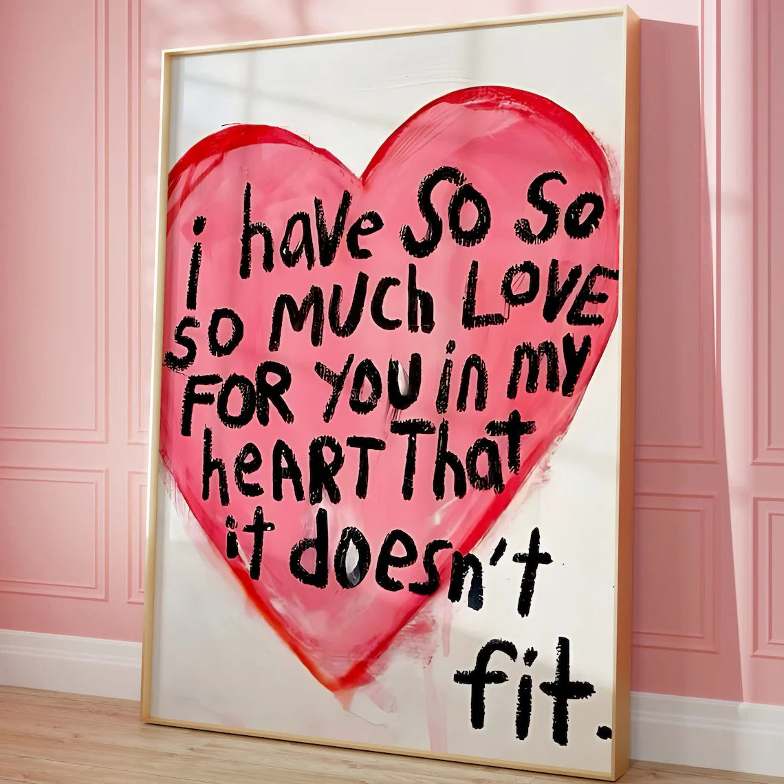 Modern Text Print Canvas Poster Wall Decoration