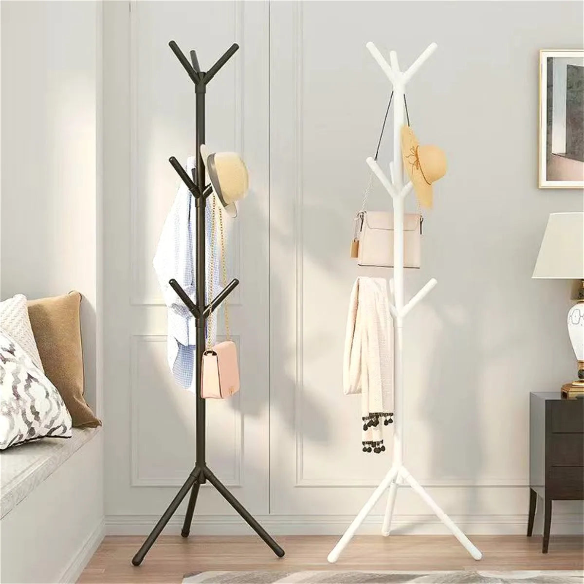 Tree Branch Floor Standing Coat and Hat Rack