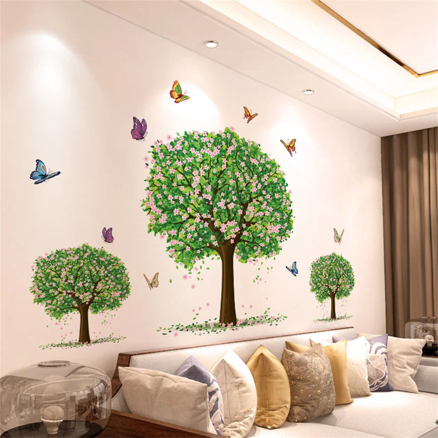 DIY Purple Lavender Wall Stickers – Flowers & Butterfly Decals