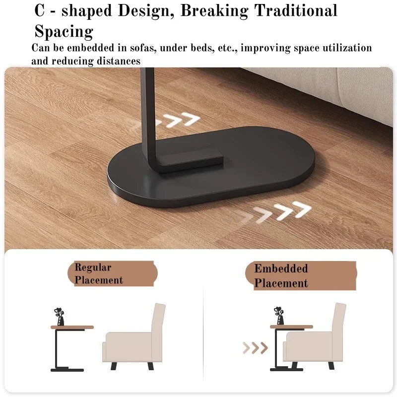 Portable Folding Side Table – Adjustable Laptop & Coffee Desk