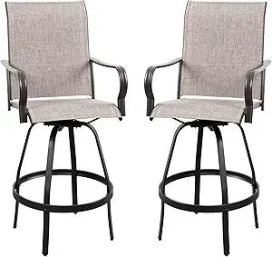 All-Weather Outdoor Swivel Bar Stool Sets